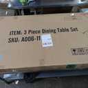 AWQM Dining Room Table Set, Kitchen Table Set with 2 Benches, Ideal for Home, Kitchen and Dining Room, Breakfast Table of 43.3x23.6x28.5 inches, Benches of 38.5x11.8x17.5 inches, Rustic Brown