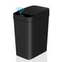 Bathroom Touchless Trash Can 2.2 Gallon Smart Automatic Motion Sensor Rubbish Can with Lid Electric Narrow Small Garbage Bin for Kitchen, Office, Living Room, Toilet, Bedroom, RV