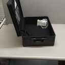 Vaultz Storage Lock Box - 6.5 x 19.25 x 13.5 Inch Lockable Dorm Storage Trunk with Combination Lock - Briefcase, Medicine Box, Lock Boxes for Personal Items, Cash, Laptop - Black on Black