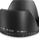 Altura Photo 58MM Tulip Flower Lens Hood for Canon EOS 77D 80D 90D Rebel T8i T7 T7i T6i T6s T6 SL2 SL3 DSLR Cameras with Canon EF-S 18-55mm f/3.5-5.6 is Lens and Select Nikon Lenses