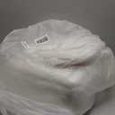 ACEQLYT New Upgrade Small Vanity Chair with Storage and Folding Back, White Vanity Stool wiht Ergonomic Backrest and Metal Legs, Furry Padded Ottoman for Makeup Room, Bedroom