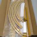 Wokceer Wedding Arch Backdrop Stand 6FT, 5FT, 4FT Set of 3 Gold Metal Arch Stand for Wedding Ceremony Baby Shower Birthday Party Decor