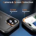 Cozycase for iPhone 14 Waterproof Shockproof Dustproof Case - Heavy Duty/360 Full Body/Military Grade/Protective/Rugged 8FT Drop Proof | IP68 Underwater Built in Screen/Camera Protector with Lanyard