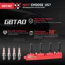 Upgraded Ignition Coil Pack and 4x Iridium Spark Plug for 1.4L 1.8L L4 2011-2021 Chevy Cruze Sonic Trax Volt Buick Encore, Fits Cadillac ELR Replaces UF669 D521C 55577898
