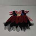 MOMMY'S NEW MAN Toddler Baby Girl Pirate Costume Halloween Sea Buccaneer Tutu Dress And Head Scarf With Pirate eye mask (3-4Y,Red)