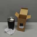 Coffee Tumbler 20 oz, Double Wall Stainless Steel Travel Coffee Mug with Removable Slider Lid, BPA Free, Car Cup Holder Compatible - Gym/Office/Travel/Home - Black