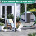 4 Pack 4"x4" Heavy Duty Stainless Steel U-Shaped Post Anchors