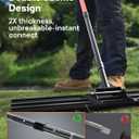 Lawn Leveling Rake 30"x10", Heavy Duty Lawn Leveler Tool with 78" Adjustable Handle, Curved Edge & Anti-Fracture Connectors, Level Soil, Sand, Dirt for Backyard, Garden, Golf Course, Farm