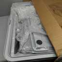 CATLIKE 2026 Upgrade 152L XXXL Stainless Steel Cat Litter Box - 3-Layer Urine Leak-Proof, Enclosed Design w/Charcoal Filter for Maine Coon & Multi-Cat Homes, Includes Metal Scoop & Mat (Silver Light Grey)