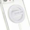 Case-Mate Magnetic Phone Grip MagSafe Loop Grip - Detachable Holder for Hand - Soft Collapsible MagSafe Grips for Back of Phone for iPhone 17 Pro Max/16 Pro Max/15/14/13/12/Pixel 10 - White Sparkle