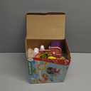 CUTE STONE Baby Bath Toys, No Hole Floating Squirting Bathtub Toy W/ Water Slide Building Track, Duck Fishing Net Game, Toddler Shower Toys, Water& Pool Toys, Educational Gifts for Boys Girls