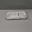 ANGOOBABY Large Grid Mesh Pencil Case 2 Compartment Pen Bag Clear Handheld Multifunction Pencil Pouch Transparent Makeup Bag for Teen Student College Business Travel Office Adult - Blue