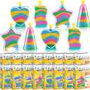 Deekin 12 Sets Sand Art Kits for Kids Create Your Own Clear Sand Art Bottles with Funnels and Sticks, DIY Colored Bottles Crafts for Boys Girls