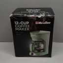MELLERHOME 12-Cup Drip Green Coffee Maker, Borosilicate Carafe, Auto-Off, Reusable Filter, Anti-Drip, Keep-Warm Function, Clear Water Level Window, Green Kitchen Accessories & Dcor