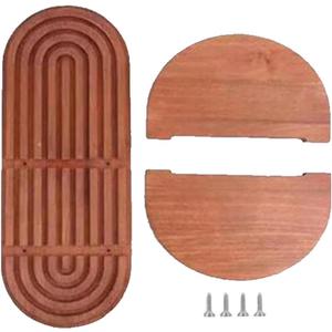 Floating Shelves Multifunctional 2 Tiers Wall Shelves for Dining Room Farmhouse, Brown