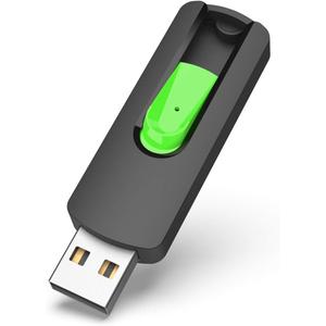 128GB Flash Drive Aiibe USB Flash Drive 128 GB Thumb Drive USB 2.0 Memory Stick Zip Drive Backup Jump Drive Single 128GB 128G USB Drive for PC Laptop (Green)