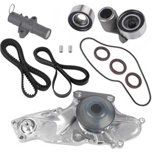PAROD TKH002 Timing Belt Kit with Water Pump Compatible with 2003-2013 Acura MDX, 2003-2017 Honda Accord, Crosstour, Odyssey, Pilot, Ridgeline Saturn Vue 3.0L 3.2L 3.5L 3.7L Replaces TCKWP329 19200-RD