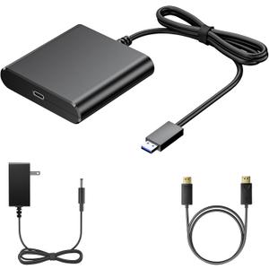 PC Adapter for VR2 Headset, VR2 to PC Converter for SteamVR Gaming on Windows, Stable Signal, Durable Aluminum Alloy Housing