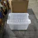 Superio Clear Storage Box with Lid, Quart Plastic Container Bins for Organizing, Stackable Crates, BPA Free, Non Toxic, Odor Free, Organizers for Home, Office, School, and Dorm, 8.7 QT, 8.25L