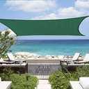 Shade&Beyond Sun Shade Sail 16'X20' Permeable Canopy Green for Patio Garden Yard Deck Pergola (We Make Custom Size)