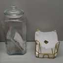 Drink Dispenser,2 Gallon Drink Dispensers for Parties,Beverage Dispenser with Stand,Glass Lid and Stainless Steel Spigot Leak-proof, Ideal for Lemonade,Juice, Tea, and Party Drinks