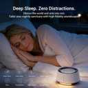 BGOVERSS White Noise Sound Machine with 20 Soothing Sounds, 10 Colors Night Light Sleep Machines Home Office Travel, 5 Timers and Memory Feature Sound Machine for Nursery Baby Kids Adults (White)