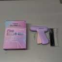 Stitch Gun for Clothes, Handheld Quick Clothing Fixer, Mini Sewing Kit, Tag Gun Includes 2 Needles, 1000 Black Fasteners & 1000 White Fasteners (Purple)