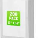 Woanger 200 Count Vacuum Sealer Bags for Food Clear Vacuum Chamber Sealer Bags 3 Mil 12" x 14" Bpa-free Grade Pouches for Food Storage