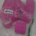 Jumbo Hair Rollers Set - 12 Large Rollers for Voluminous Long Thick Hair (Hot Pink)