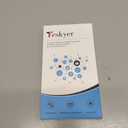 Teskyer 3 Pack Retractable Lanyards for ID Badges, Thick Clear Plastic ID Badge Holder with Lanyard and Badge Reel Clip for Name Work Cards, Cruise Ship Cards - Black