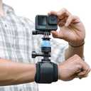 SUREWO Wrist Strap Mount with Quick Release Adapter Compatible with GoPro Hero 13/12/11/10/9/8/7//6/5 Black,DJI Osmo Action 5 pro/4/3/2,Insta 360 ONE R,AKASO/Campark and More
