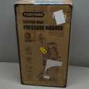 Pressure Washer, Adjustable PSI 2.5 Max GPM, Power Washer with 33 FT Hose Reel, Steel Wand, 500ml Foam Cannon, 4-Nozzle Set, Electric Pressure Washer for Cars, Fences, Patios