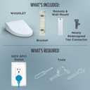 TOTO WASHLET C5 Electronic Bidet Toilet Seat with PREMIST and EWATER+ Wand Cleaning, Round, Cotton White - SW3083#01
