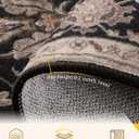 RELEANY Washable Area Rug, 7'x10', Black/Neutral