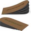 Adjustable Heel Lift Inserts for Shoes - Bukihome Orthopedic Shoe Lift for Uneven Legs 4 Layers Height Increase Insole for Heel Pain, Heel Spur, Achilles Tendonitis, Large