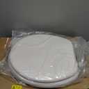 Centoco Toilet Seat Round, Soft Cushioned Vinyl Toilet Seat, HPS20-001, White