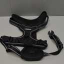 rabbitgoo Dog Harness No Pull with 2 Leash Clips, Adjustable Soft Padded, Reflective Oxford No Choke Pet Vest with Easy Control Handle for Large Dogs, Black, L