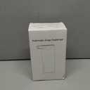 2 Pack Automatic Soap Dispenser: 14oz Plastic - Foaming Touchless 4 Level Adjustable Wall Mount Foam Black Rechargeable Electric Auto Smart Soap Dispenser Set - Bathroom Kitchen Hand Dish Lotion