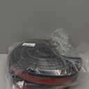 Mandark Truck Tonneau Tailgate Adhesive Seal, 24.6FT Rubber Automotive Weather Stripping Cover with Three Hole, Vehicle Door Strip Protection, Universal for Pickups Cap, Camper Shell, SUV (295.28 x 1.7 x 0.5 inches)