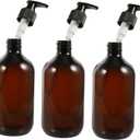 3pcs Bathroom Lotion Bottle Hand Soap Pump Dispenser Pet Shampoo Containers