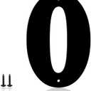8 Inch Metal House Numbers, House Address Letters and Numbers for Outside Signs, Metal Letters Door Numbers Signage Street Address Plaque for Garden Door Mailbox Decor (Number 0)