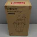 EDISHINE 20.2" Large Motion Sensor Outdoor Wall Lights, Dusk to Dawn Exterior Sconce with Water Ripple Glass, Waterproof Outside Porch Lighting Wall Mount Fixture for Front Door Garage