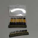 Tamper Proof Torx Bit Set: 25 Pieces T5-T40 Torx Security Bits Set | Torque Star Bits with 2.5" Magnetic Extension Bit Holder and Storage Box | S2 Steel
