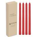 Simply Soson Red Taper Candles 10 inch Dripless, Set of 4, Dripless Taper Candle Sticks, Tall Candlesticks Long Burning Perfect for Dinner, Wedding, Party or Christmas Tapered Candles Decor