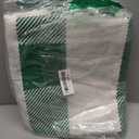 Christmas Green & White Check Rug - 28 x 43 Inches Outdoor Front Door Decor Mat Cotton Washable Hand-Woven Rug Christmas New Year Holiday Porch Entryway Layered Doormat