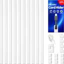 Delamu 157in Cord Covers for Wires on Wall, Cord Hider for 1 Cord, Paintable Cable Hider, Cable Management Wire Covers for Cords, W0.55 H0.4in, White