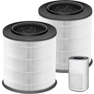 12030 HEPA Replacement Filter for Clorox Medium Room Air Purifier 11030 & 11031,3-in-1 H13 True HEPA with Activated Carbon Filter,2 Pack