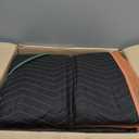 Amazon Basics Reinforced Tear-Resistant Moving Blankets, 72" x 80", Black, 6-Pack