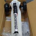 Elecorange Balance Electric Scooter for Kids Ages 2-9, 2025 Upgraded, Long Range, Friendly Thumb Throttle, Solid Wide Light Up Deck & Wheels, Adjustable Height, 5Mph Safe Limit, 60min Riding, Foldable (White)