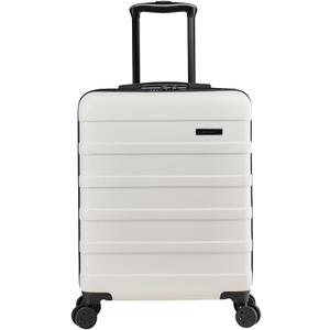 Cabin Max Anode 44L 55x40x20cm (22x16x8inch) Carry On Hand Luggage Suitcase - Lightweight, Hard Shell, 4 Wheels, 3 Digit Combination Lock (White)